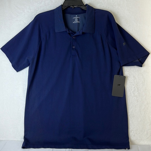 Fabletics Mens The Training Day Polo Navy Size XL NWT - Picture 2 of 10